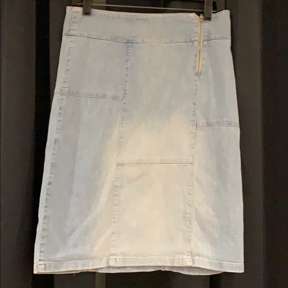 Theory Denim Pencil Skirt
